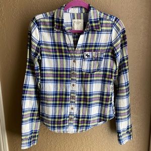 Abercrombie and Fitch Colorful Plaid Button down